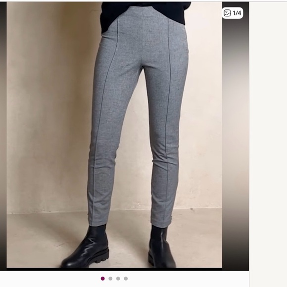 Banana Republic Sloan grey Leggings Pants, size 12 Petite, fit smaller - Picture 3 of 12